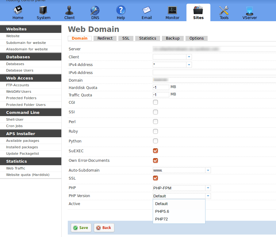 ISPConfig reset admin password