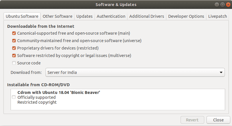 Install drivers on Ubuntu