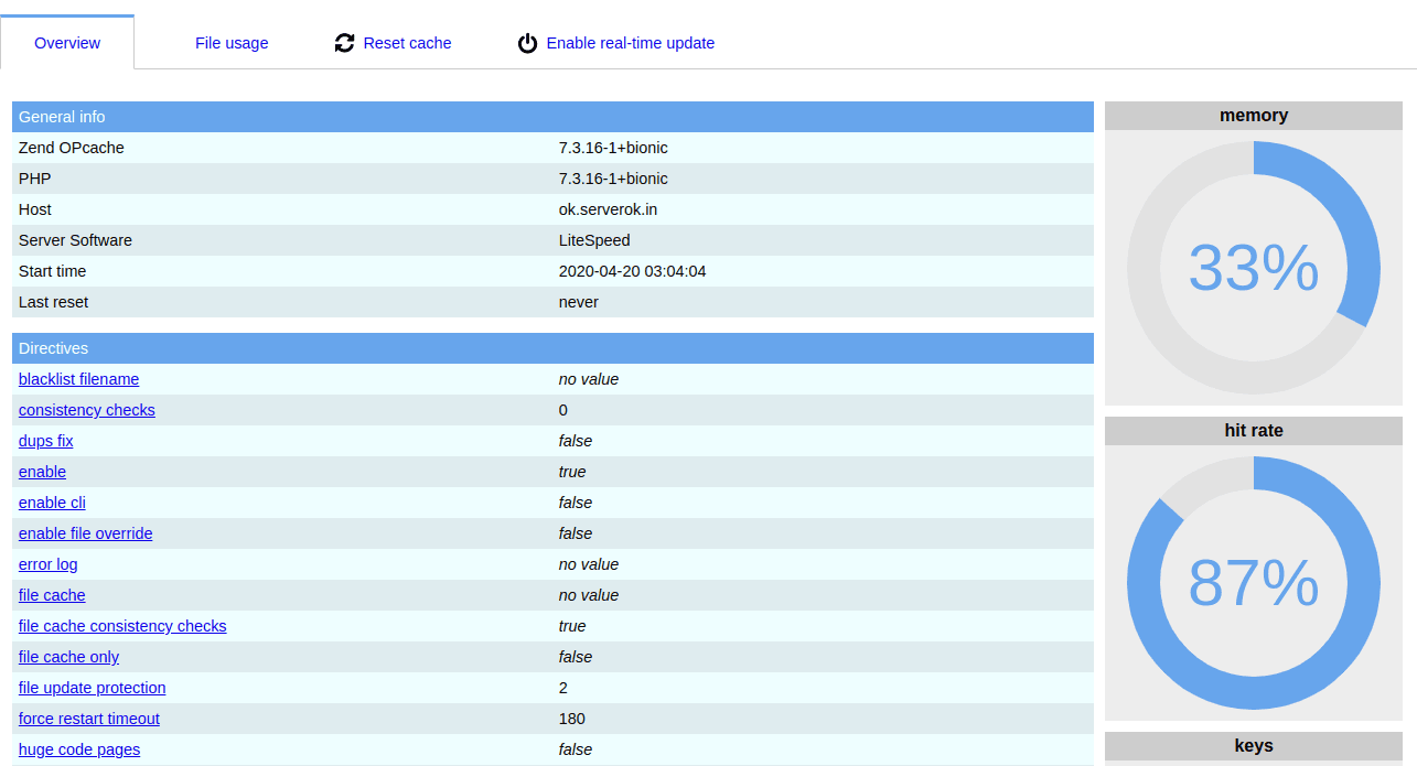 Install Zend OpCache on OpenLiteSpeed Server
