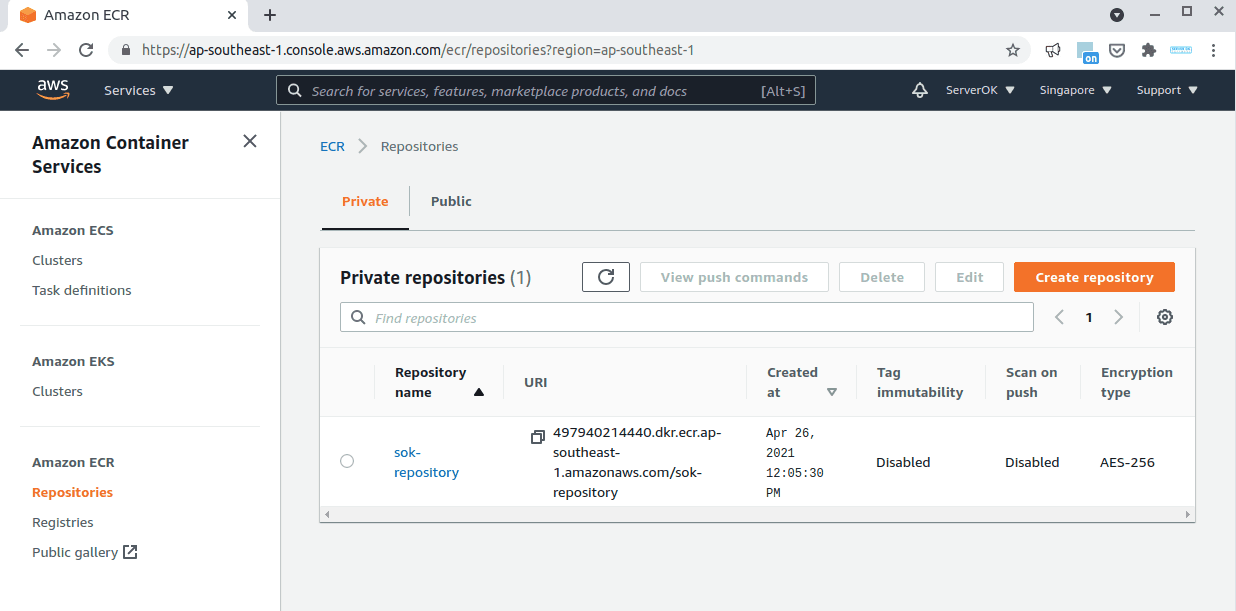 Amazon Elastic Container Registry